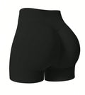 Amazon high-waisted butt-lifting yoga shorts - seamless peach lift, workout leggings, activewear, no camel toe