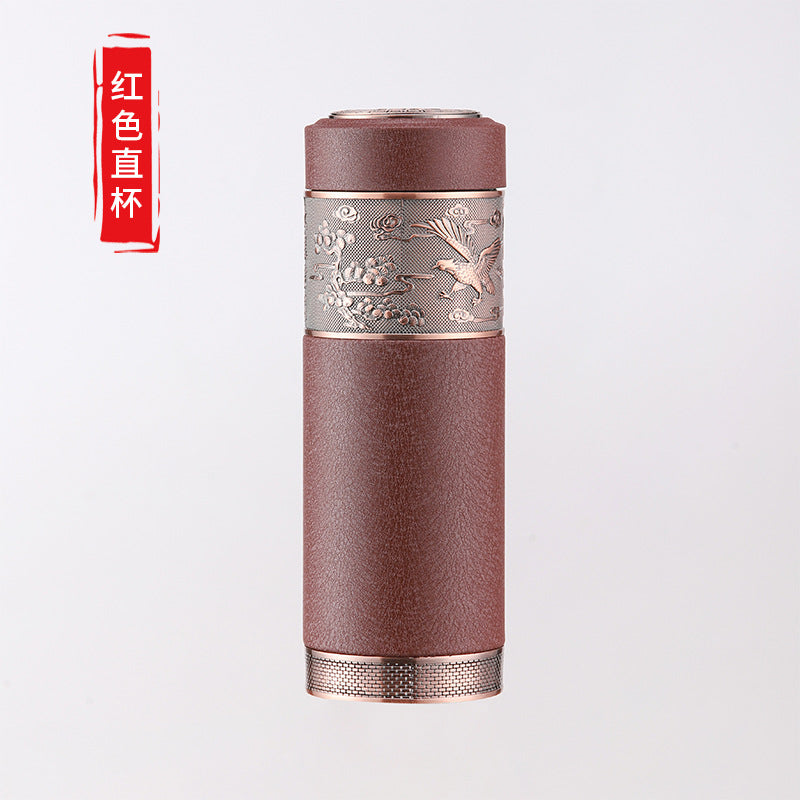Wholesale yixing zisha (purple clay) office cups: premium zisha inner liner, high-end gift, powder-coated finish (fade-resistant), personal tea brewing