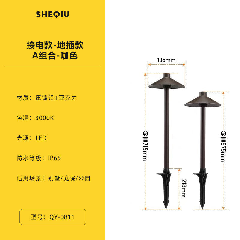 Outdoor solar ground lights - waterproof patio lights for villas, lawns, gardens, and home stays - decorative yard lighting