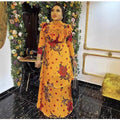 New arrival:  &  stand collar long sleeve printed african plus size women's two-piece dress set