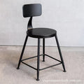 Wrought iron bar chair milk tea shop table and chair combination cafe high chair bar stool bar chair solid wood small round table square