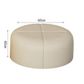 Off-white round stool 60cm