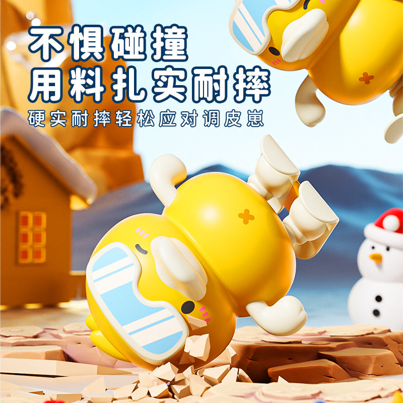 New educational clockwork jumping duck winding little yellow duck cartoon animal cute educational toy kids toy gift