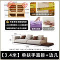 Single armrest straight row (with side table 3.4m )