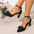 Wholesale plus-size pointed-toe stiletto heel sandals: elegant, slimming, french-inspired summer collection
