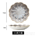 5.5inch sunflower plate-retro gray