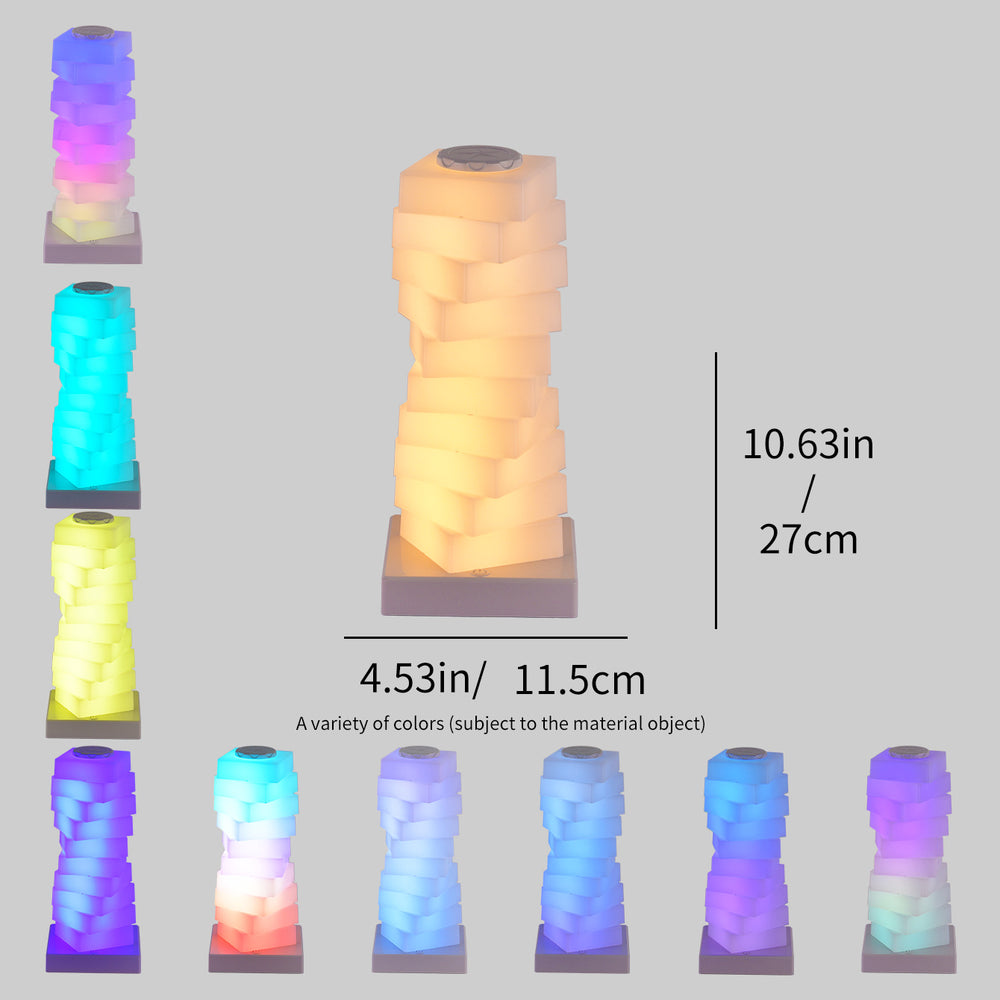 hot-selling accessible luxury square gourd colorful desktop night light creative export quality multi-color girly style lamp