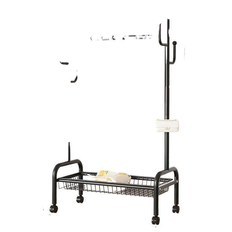 Scandinavian simple clothes drying rack indoor bedroom thickenedmovable floor-standing clothes rack clothes rack floor-standing