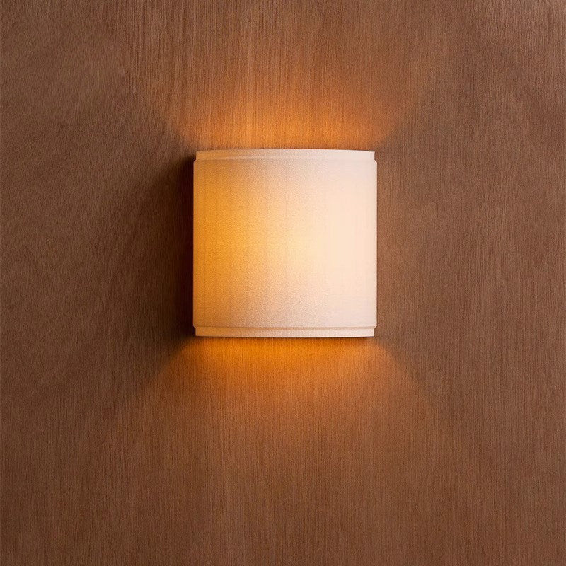 Collo sconce japanese style silk wall lamp designer semicircle aisle bedroom bedside background wall study wall lamp