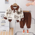 Boys' fall/winter sweatshirt  new round neck kids' fashion loose long sleeve top, toddler & child sweatshirt set