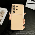Suitable for samsung s26ultra plain leather mobile phone case small v pattern anti-fall simple cross-border s25 protective cover foreign trade case