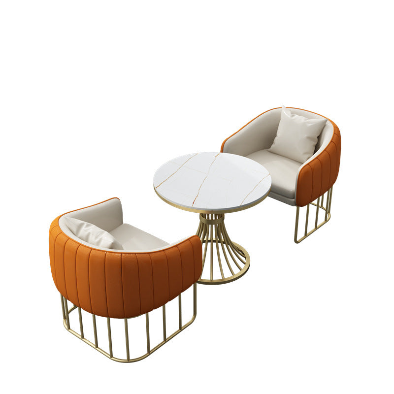 Negotiation table and chair combination sales office hotel rest area beauty salon photo studio reception sofa casual coffee shop booth