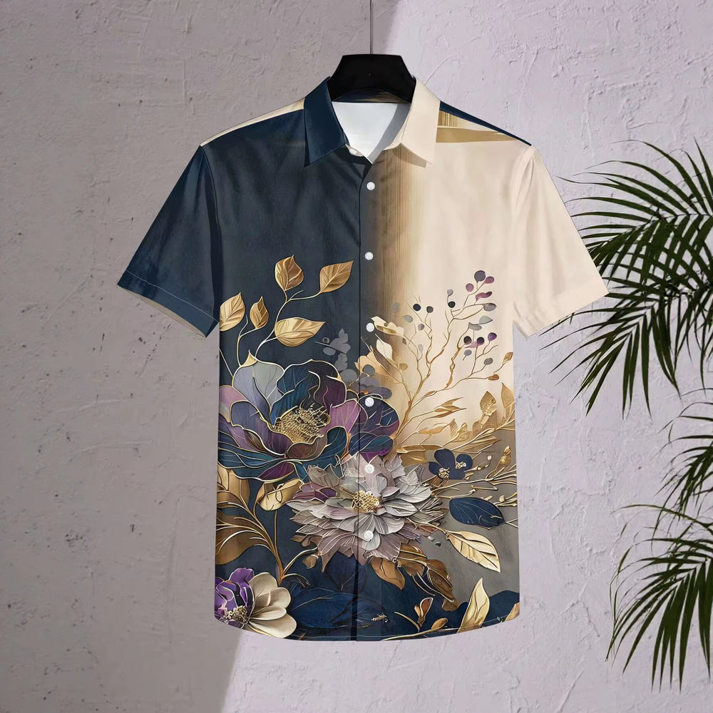 wholesale women's short-sleeved shirts, trendy shirt with hot-selling cross-border print designs, dropshipping available