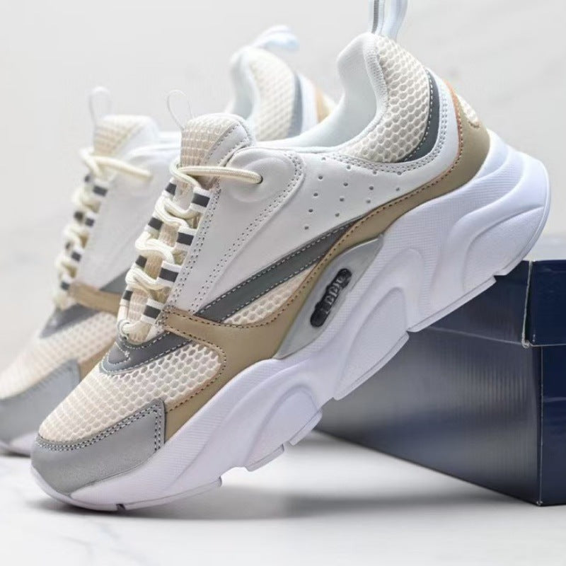 european station new arrivald home b22 sports shoes casualthick solefashionretro breathable men's and women's height increasing running shoes