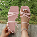 European and american cross-border  women's flat sandals: stylish, elegant, and casual. wholesale plus size available