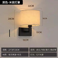 Hotel bedside reading wall lamp - new spotlight with switch, modern minimalist fabric bedroom study wall light