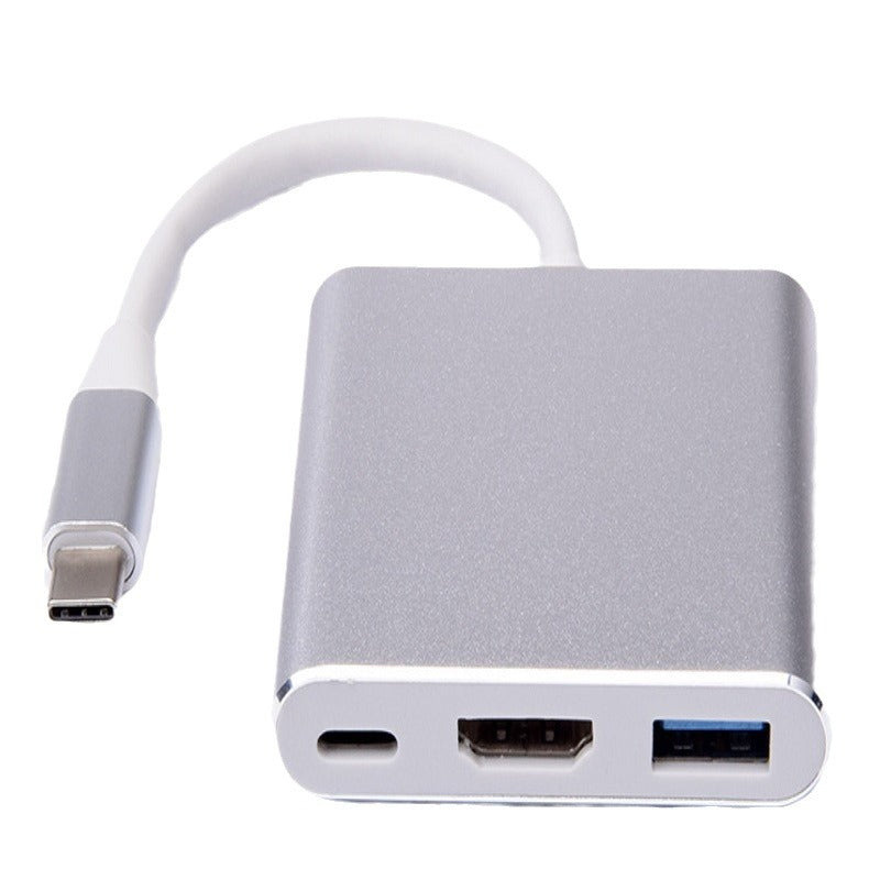 Type-c to hdmi expansion dock + usb + pd laptop hub - high-speed data transfer