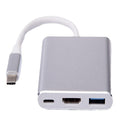 Type-c to hdmi expansion dock + usb + pd laptop hub - high-speed data transfer
