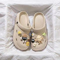 Letter clogs khaki [little black ball]