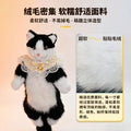Handmade artificial cat doll backpack daisy gauze lace bell two soft cute cow cat stuffed bags