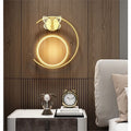 Led modern casualaccessible luxury pastoral for home hotel engineering butterfly gold black wall lamp scandinavian background wall bedside