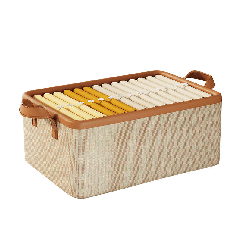 Wardrobe Clothes Pants Storage Box Clothes Layered Storage Artifact Household Folding Organizing Basket Storage Box Organizing Box