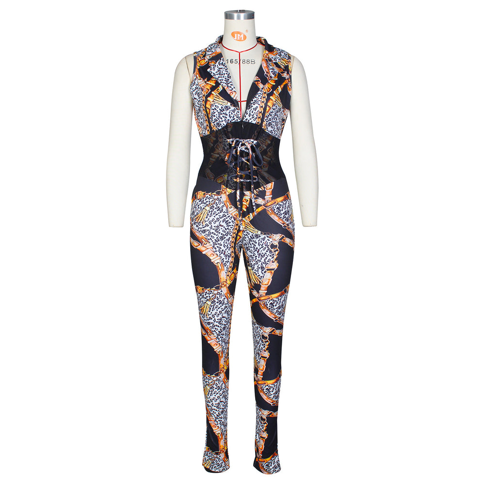 European and american fashion chain women's casual pants - hot selling on , dunhuang, , and  - tie-waist jumpsuit