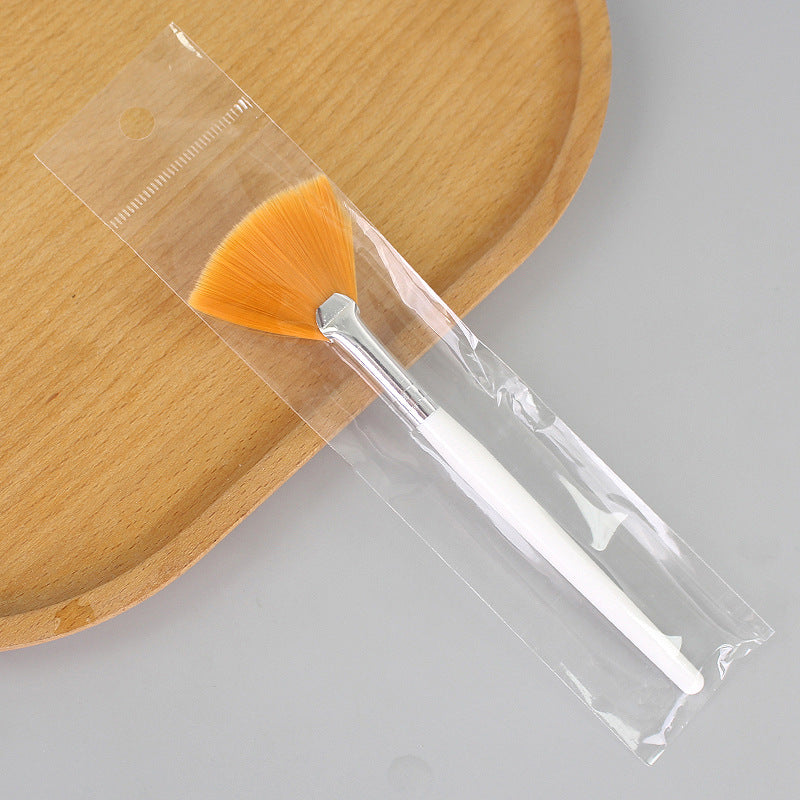 Beauty tools fan-shaped brush fruit acid brush makeup brush beauty mask brush modification essence brush single bag wholesale