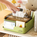 Desktop tissue box living roomaccessible luxurycasual creative coffee table classy paper box for homemultifunctional pen holder storage box