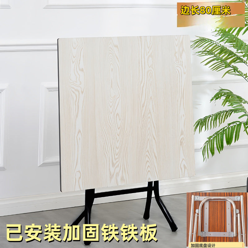 Rental house square foldable dining table stall for home dining table mahjong table for home square table simple foldable table