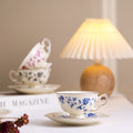 French-inspired, minimalist luxury afternoon tea milk mug, perfect for the office. classic retro ceramic teacup with a regal, courtly aesthetic