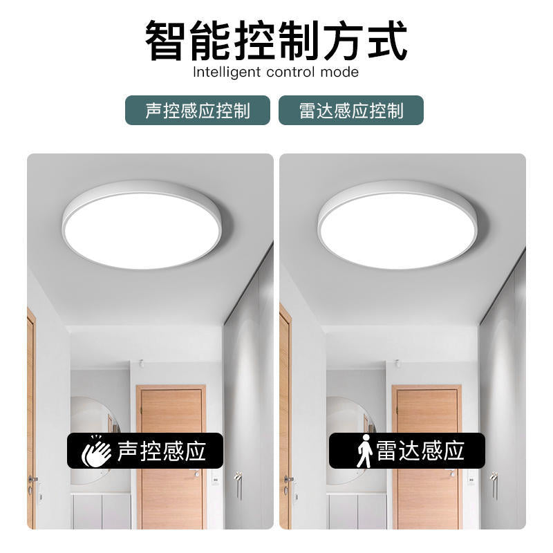 Motion sensor ceiling light - ideal for stairs, hallways, and corridors - infrared human radar sensor, smart voice control