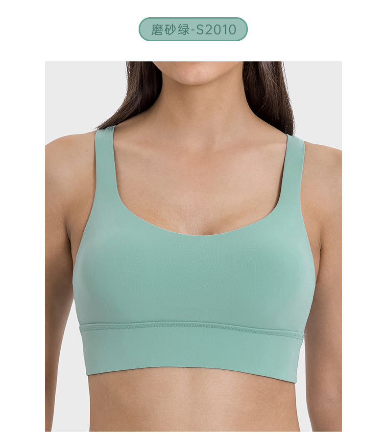 Fashionable slim-fit modilan blue outdoor sports running fitness set - sexy back yoga outfit