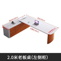 Painted white boss desk executive desk president desk fashion desk casual desk modern supervisor manager desk combination