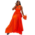 European and american cross-border women's clothing:  summer new arrivals - sweet & cute round neck, hollow-out, slim-fit, sleeveless maxi dress