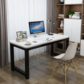 Rounded corner computer desk - desktop home student study table - commercial bean bag desk - modern minimalist office desk
