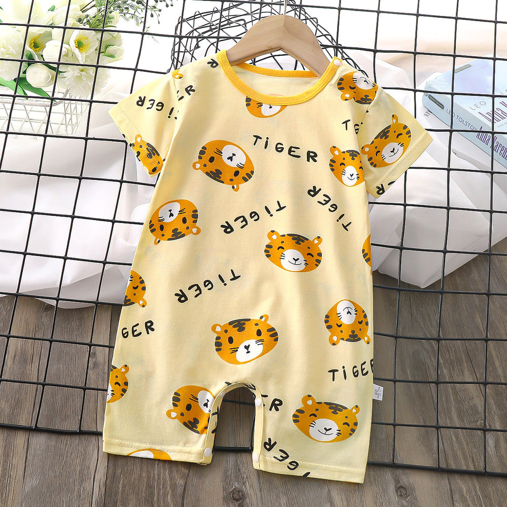 infant romper - new summer collection: korean style, lightweight short-sleeve bodysuit for baby boys and girls
