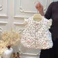 Girlfall and winterfleece-linedvestkidsspring & fall clothingcasualoutwear floralvestbaby styletopsoutwear