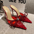 Red slippers 8.5cm