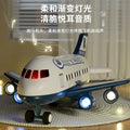 Kids' toy airplane with opening cabin, durable alloy cars, early education puzzle for 2-3 year olds, birthday gift for boys