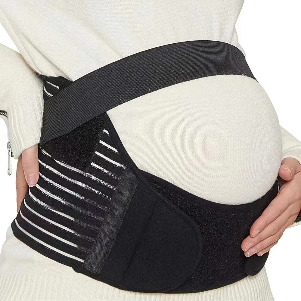 Prenatal maternity abdominal support belt, easy to put on and take off, adjustable breathable waist support belt for belly protection and pregnancy support, cross-border