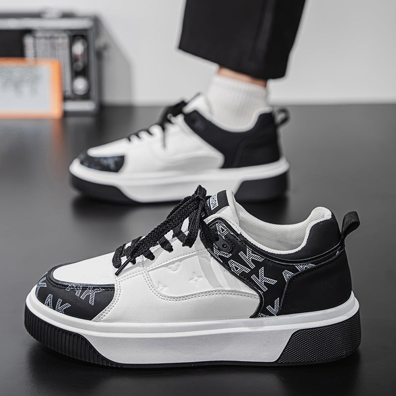 2026 men's casual shoes spring new trendy versatile fashion sneakers men's thick sole height increasing retro sports shoes
