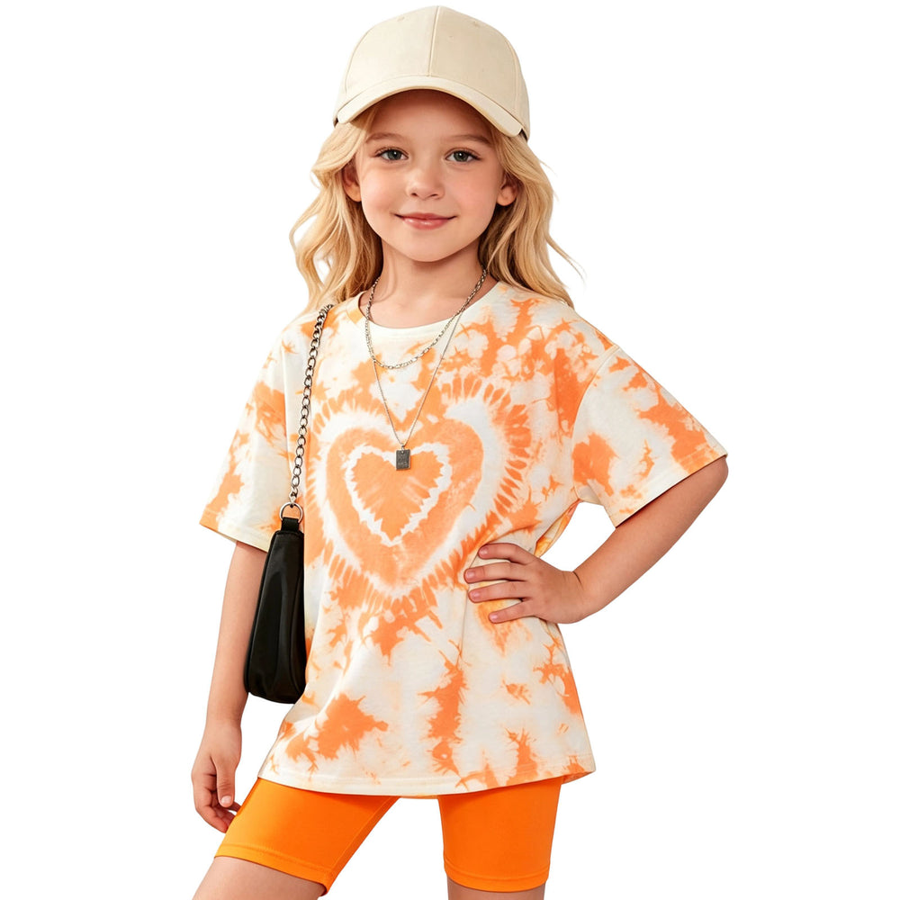 wholesale girls' short-sleeve and shorts sets, fashionable spring, summer, and autumn outfits for girls
