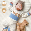 Infant and toddler long-sleeve underwear set - autumn/winter baby pajamas & loungewear - kids' warm, belly-protecting two-piece set