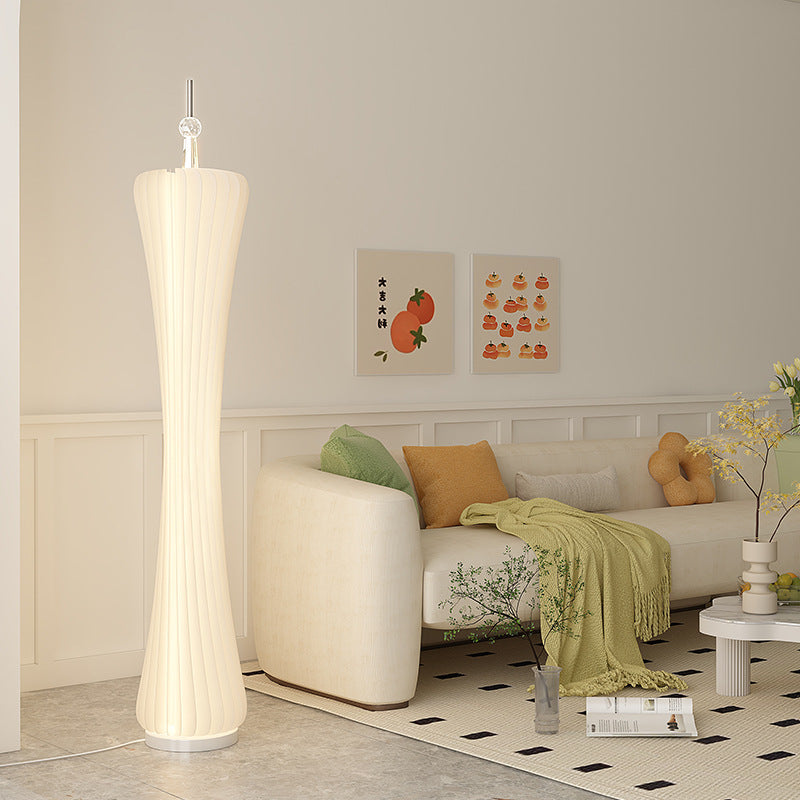 Small waist grass skirt floor lamp popular style living room sofa next to the atmosphere lamp classy sense accessible luxury cream style table lamp