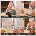 Kitchen for homestainless steel fish scissors kitchen scissors food multifunctional scissors chicken bone scissors barbecue scissors bone scissors