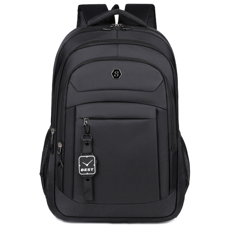 Cross-border backpack men and women junior high school high school college students Oxford cloth North American schoolbag large capacity European travel backpack