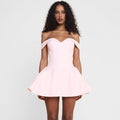 fall/winter european and american fashion: new cross-border sexy bandeau one-shoulder slim-fit mini dress