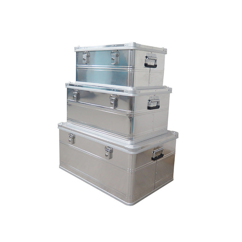 Professional toolbox all-aluminum alloy three-piece set, hardware tool storage box combination, various specifications in stock