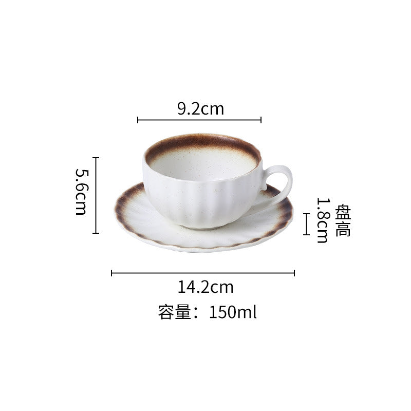 Japanese retro style afternoon tea coffee cup - single serving, creative, high-value, trendy mug for drinking water